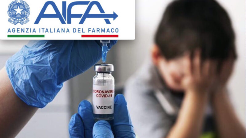 VACCINO COVID AI BIMBI: AIFA APPROVA OCCULTANDO RISCHI MIOCARDITI. Ignorato Allarme di Pfizer sui “Casi Previsti tra Over 5 anni”