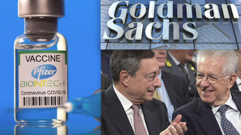 PFIZER: AFFARI CON GOLDMAN SACHS, INTRIGHI CON GLI EX MANAGER DRAGHI & MONTI. In CdA Big Pharma pure ex vicepresidente della Banca