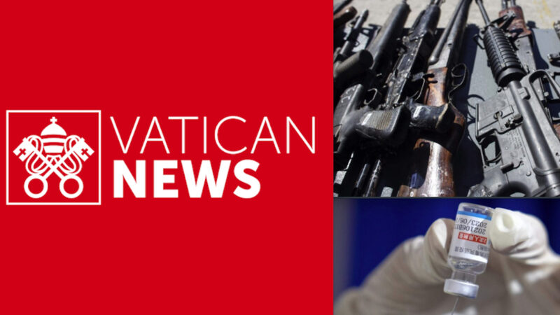 CONTRO LE ARMI MA PRO VACCINI. Vaticano ingenuo! Ignora che gli Speculatori senza Scrupoli sono gli Stessi