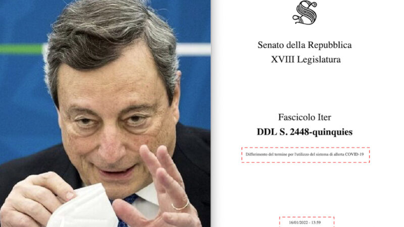 EMERGENZA COVID FINO A DICEMBRE. Proroga dell’App Immuni (nonostante Flop) svela Veri Intenti di Draghi