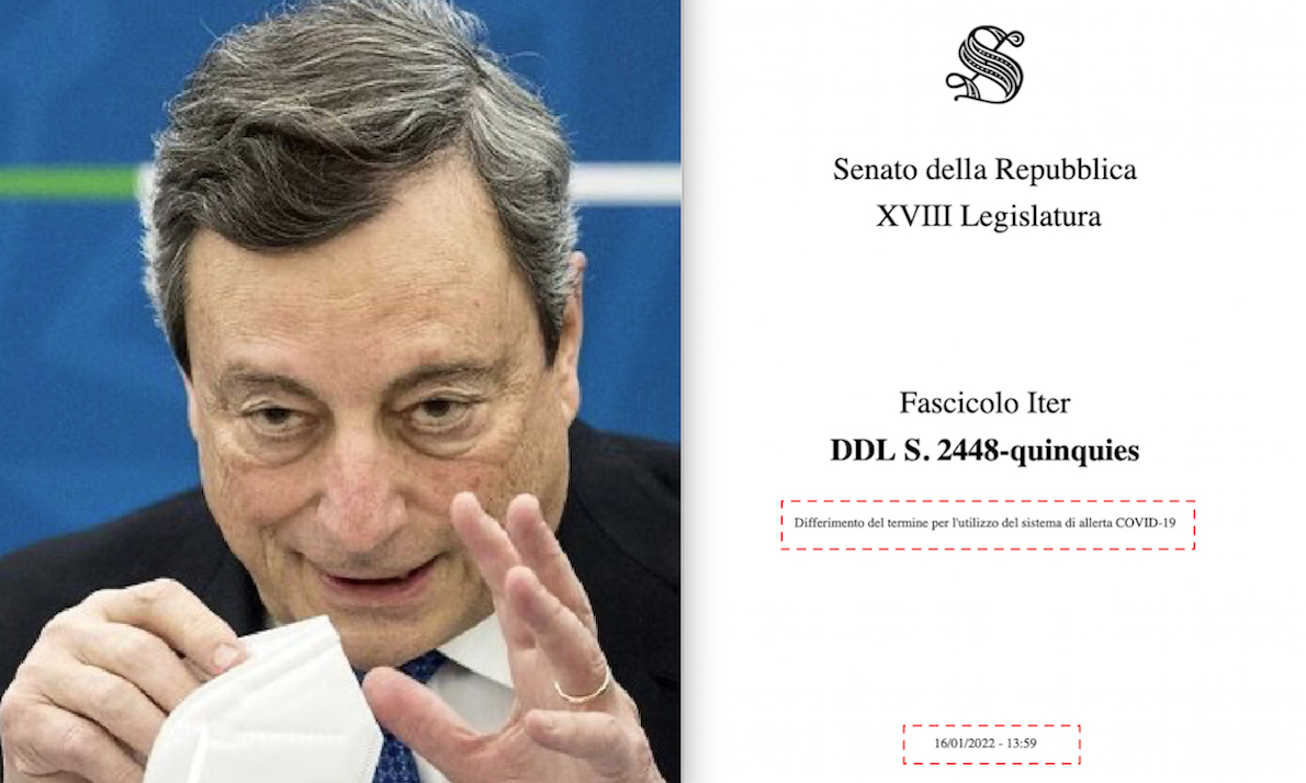 EMERGENZA COVID FINO A DICEMBRE. Proroga dell’App Immuni (nonostante Flop) svela Veri Intenti di Draghi