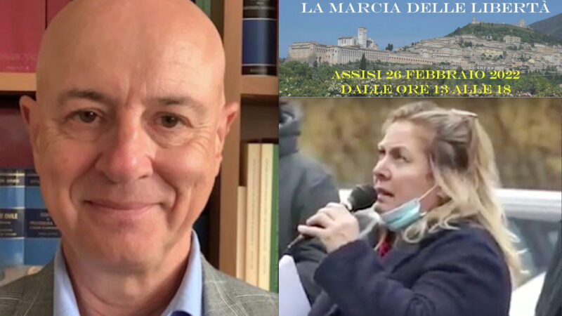 ASSISI ABBRACCIA L’EX MAGISTRATO SCEUSA! Evento Clou in Umbria per la Marcia delle Libertà