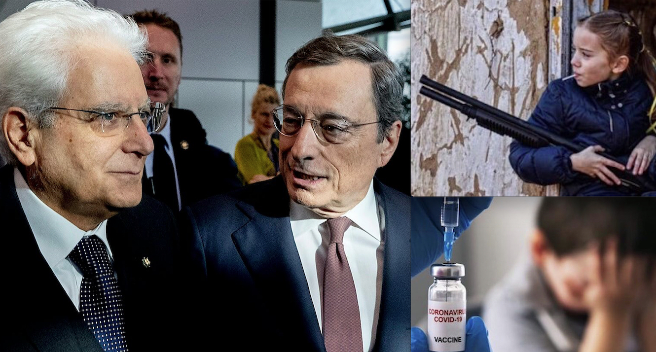 SE NON AVRETE PANE… FARETE I VACCINI! Draghi: “Prepararsi a Economia di Guerra”. Allude già a “Razionamento” dopo Preavvisi di Mattarella