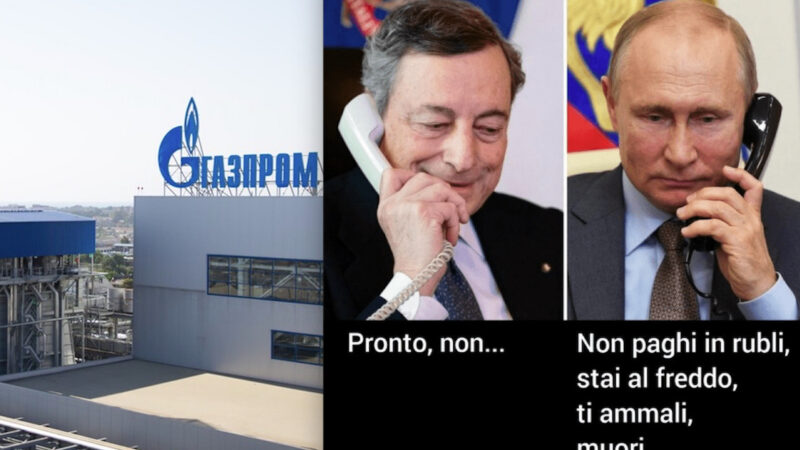 ARMI IN UCRAINA, RAZIONAMENTO GAS & MONETA DIGITALE. La “Guerra Totale” di Draghi per Distruggere l’Italia