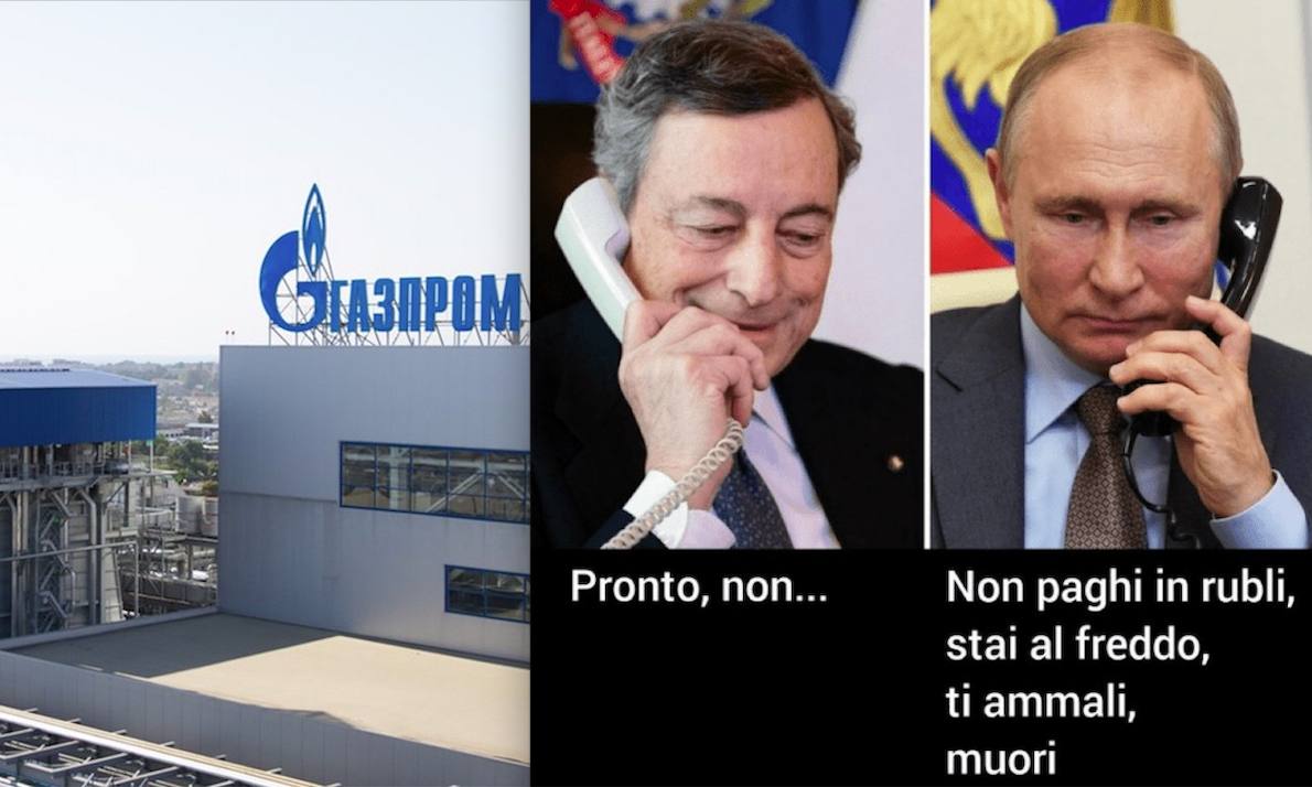 ARMI IN UCRAINA, RAZIONAMENTO GAS & MONETA DIGITALE. La “Guerra Totale” di Draghi per Distruggere l’Italia