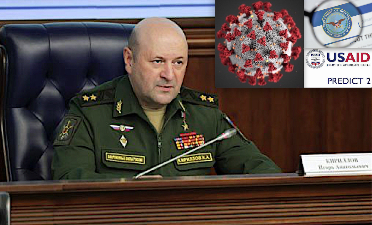 UKRAINE BIOLABS – 8. “Virus Studiati dal Pentagono Resi Pandemici per Affari DEM & Big Pharma”. Generale Russo su SARS-2 e Vaiolo Scimmie