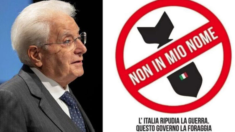 MATTARELLA CONTRO LA “SCIAGURATA GUERRA” ARMATA ANCHE DA LUI. Il Presidente Invoca “Pace” ma Legittima Aiuti Militari Incostituzionali Firmando per le Armi Italiane a Kiev