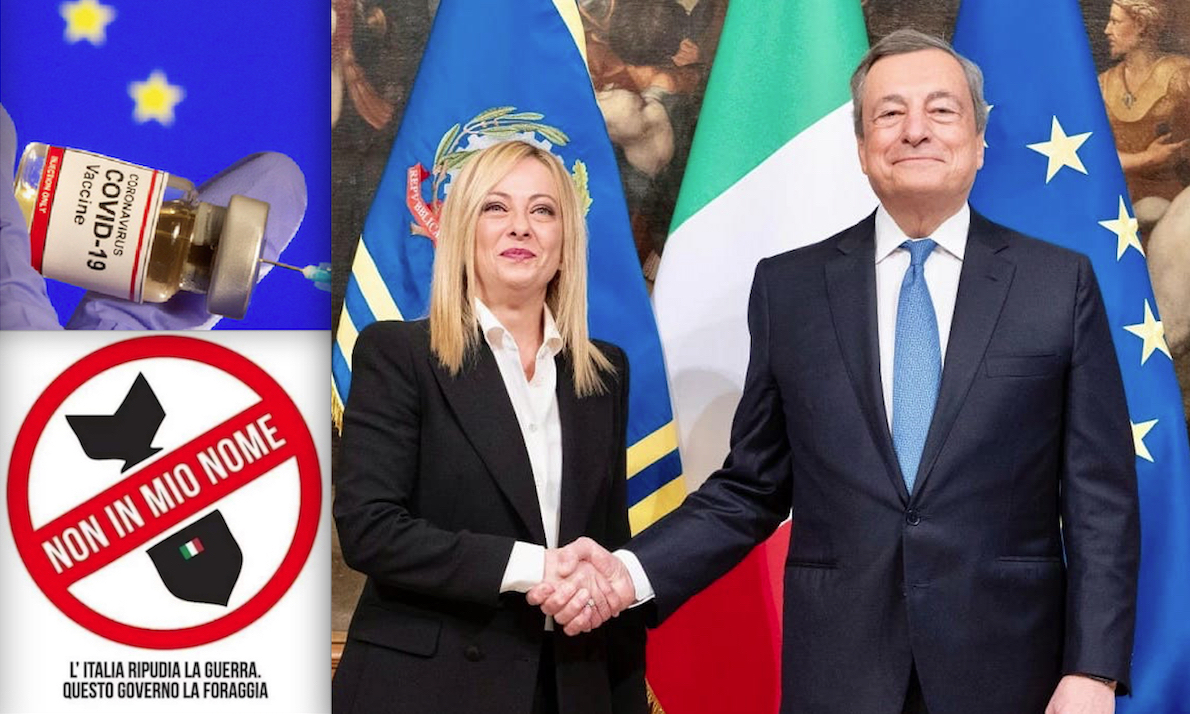 Goodbye Spaghetti & Mandolino… Welcome Armi & Vaccino! Cambia Governo. Non l’Italian Style NWO