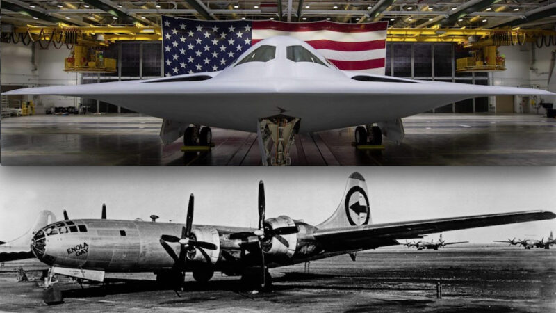 USA PRONTI ALLA GUERRA ATOMICA MONDIALE (AWW). Svelato il Bombardiere Invisibile Top Secret “B-21 Raider Stealth”