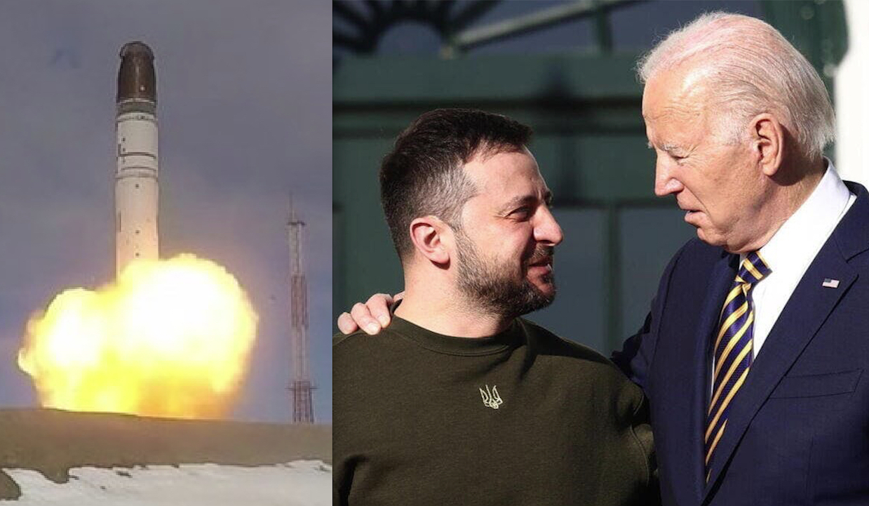 IL CAPO DEL REGIME NEONAZI DI KIEV ARMATO DA BIDEN. Guerre Stellari: Patriot USA contro Missili Russi Sarmat & Zircon