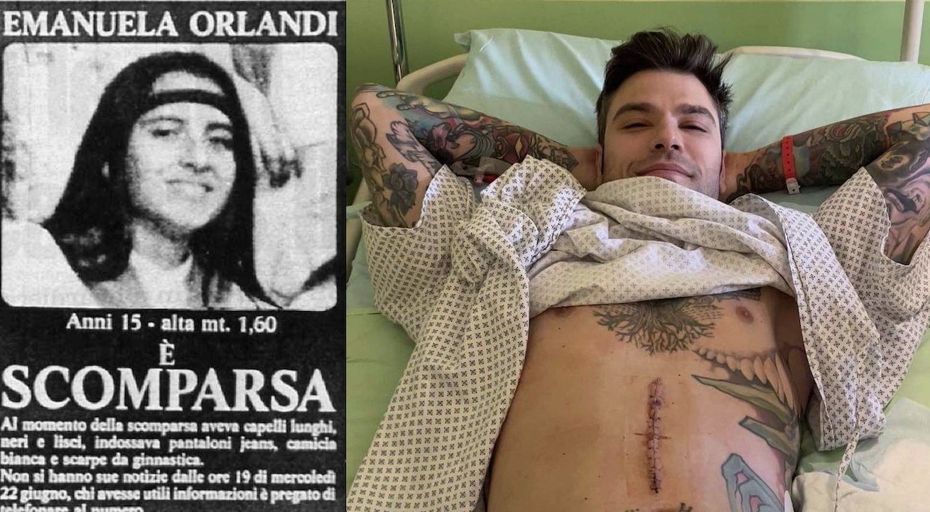 FEDEZ: TATUATO, VACCINATO E MALATO NEL CORPO E NELL’ANIMO! Ride su Emanuela Orlandi: Perverso dal Tumore o da Danni Cerebrali da Sieri mRNA?