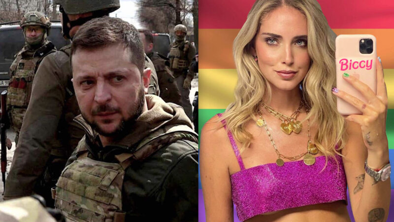 FERRAGNI & ZELENSKY: ACCOPPIATA NWO DI SOROS AL FESTIVAL DI SANREMO. Lei pro Lobby LGBTQ. Lui pro Signori della Guerra e NeoNazisti