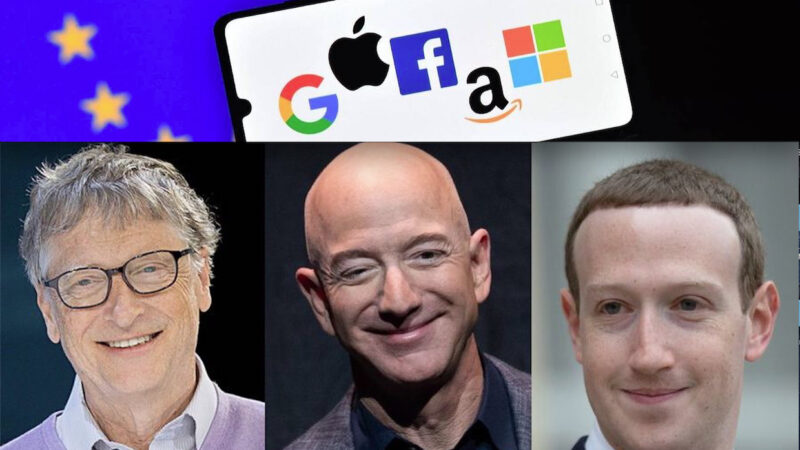 BIG TECH “GAFAM” DIVORANO L’UE. Con €26 Milioni di Consulenze Sospette il Monopolio Bezos-Gates-Zuckerberg uccide la Concorrenza