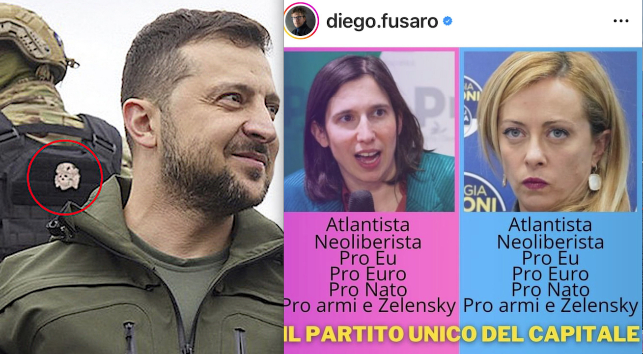 MELONI-SCHLEIN VELINE BIPARTISAN DEL NUOVO FUHRER ZELENSKY. Sorrisi di Donna per Aggraziare le Armi dei Signori della Guerra NWO