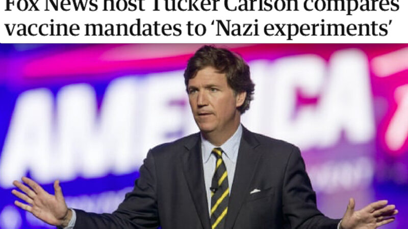 FOX NEWS, DA VOLPE A TOPO DA LABORATORIO NWO. Cacciato il NO-VAX Tucker Carlson. Mainstream Italiano Esulta