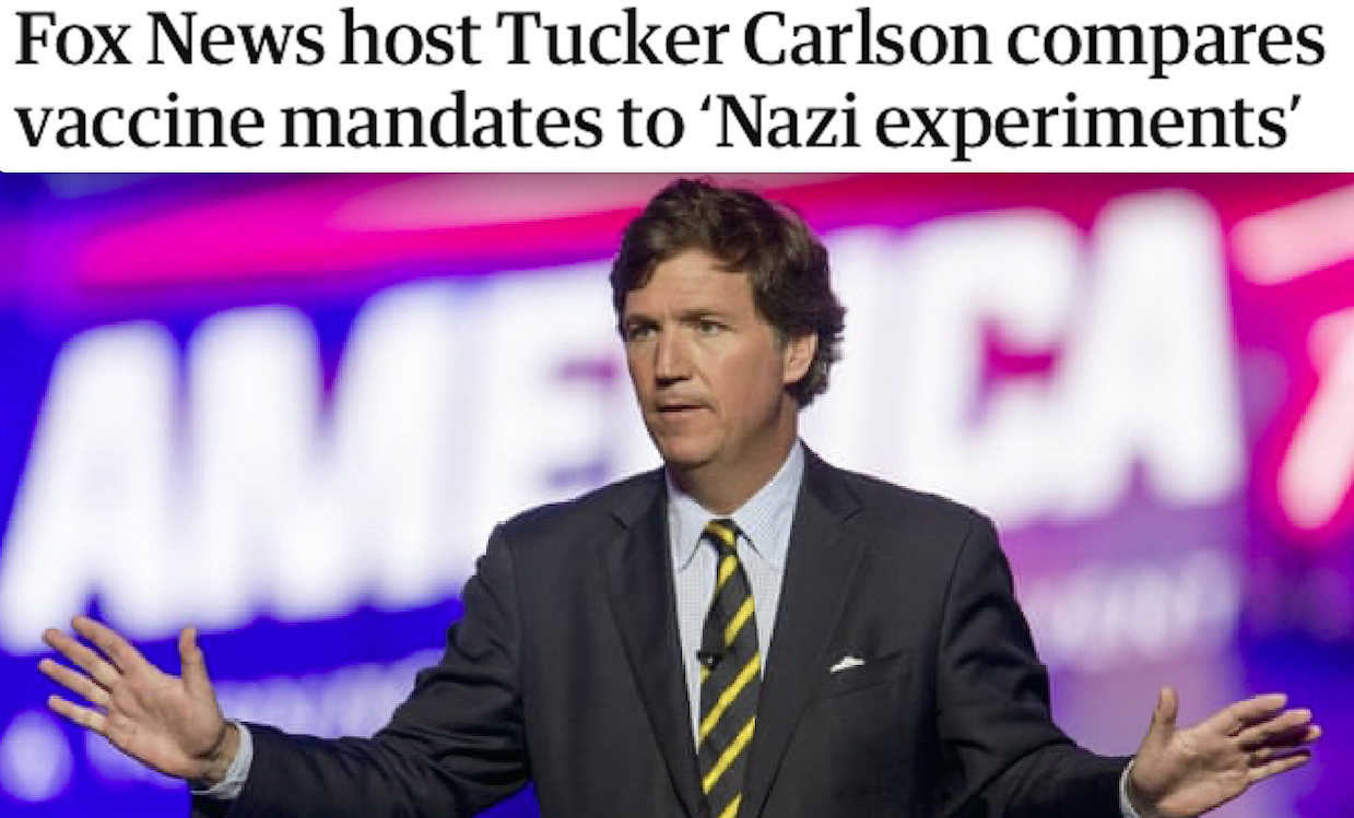 FOX NEWS, DA VOLPE A TOPO DA LABORATORIO NWO. Cacciato il NO-VAX Tucker Carlson. Mainstream Italiano Esulta