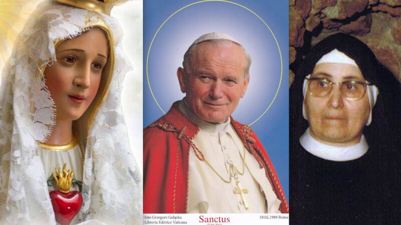 IL MIRACOLO NELL’ATTENTATO A PAPA GIOVANNI PAOLO II. Proiettile Deviato dalla Madonna di Fatima e da Suor Rita in BILOCAZIONE come San Pio