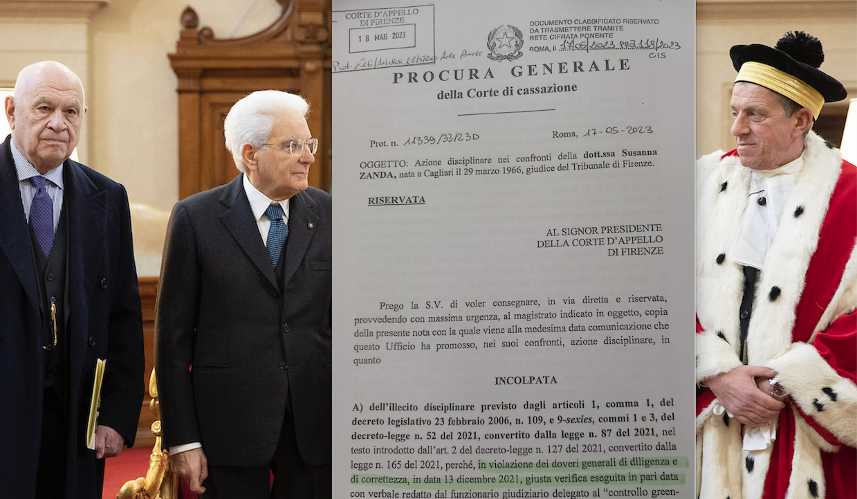 DENUNCIO’ LE MORTI DOPO VACCINI COVID: GIUDICE ZANDA NEL MIRINO. Nordio Istiga Azione Disciplinare al PG voluto da Mattarella