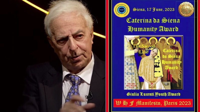 SANTA CATERINA DA SIENA PROFANATA DAL FANTASMINO TRITTO. Pifferaio di Hamelin dell’Inconcludente Narcisismo NO-VAX