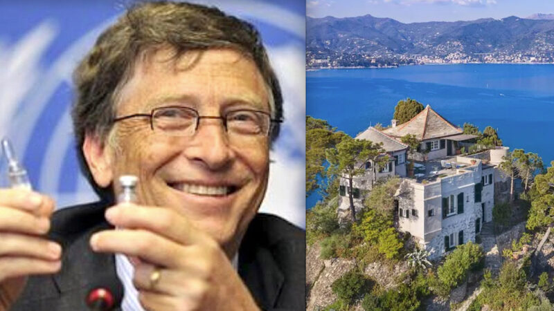 COI MILIARDI DEL VACCINO GATES COMPRA IL CASTELLO DI PORTOFINO. Dopo Complotti con Big Pharma e Politici Italia-UE