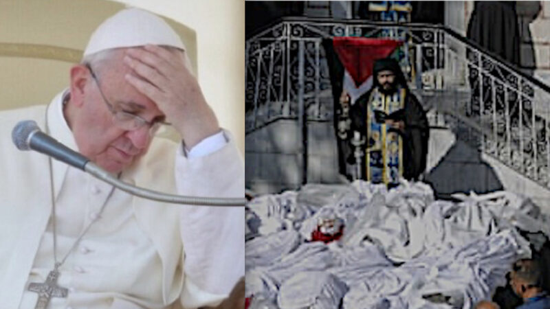 LA DITTATURA SIONISTA ZITTISCE L’ONU E IL PAPA. Minacce al Segretario Generale. Bergoglio Tace sulla Strage di Bimbi Cristiani e le Bombe vicine ai Cattolici