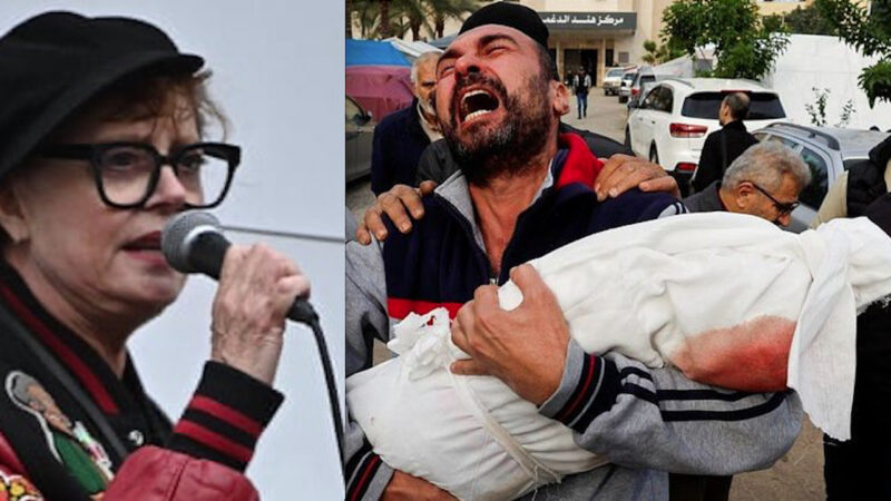 CENSURA DA “PROTOCOLLO COVID” SUL GENOCIDIO DI GAZA. Il Caso Sarandon rivela un “Lockdown PsicoSociale” a difesa del Massacro Sionista