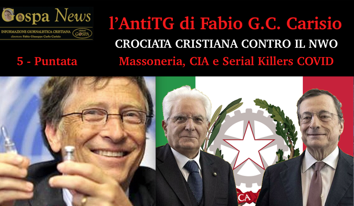 L’AntiTG – Video 5 . CROCIATA CRISTIANA CONTRO NWO & SERIAL KILLERS COVID. Direttore Gospa News in Divisa “antiZelensky” con la Croce di S. Benedetto