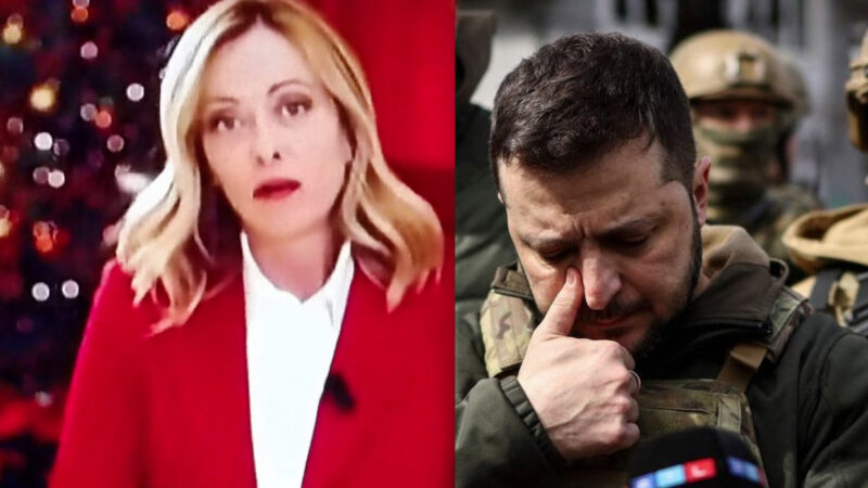 ZELENSKY & MELONI: AMANTI DELLE GUERRE DI NATALE. Il Neonazista Ucraino rifiuta la Tregua, la Premier Fascista finanzia Armi per Kiev (e affari di Crosetto)