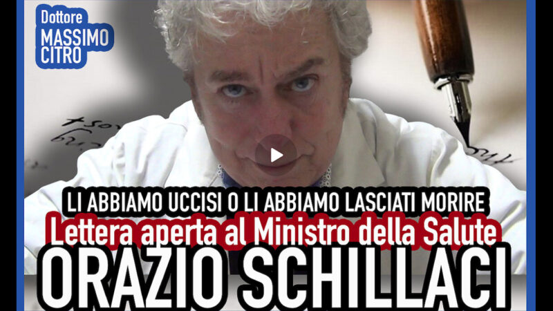 MEDICI ALL’ATTACCO DEL MINISTRO SCHILLACI. Citro: “Non sono Vaccini ma Armi Biologiche, Fermate la Campagna Vaccinale Covid”