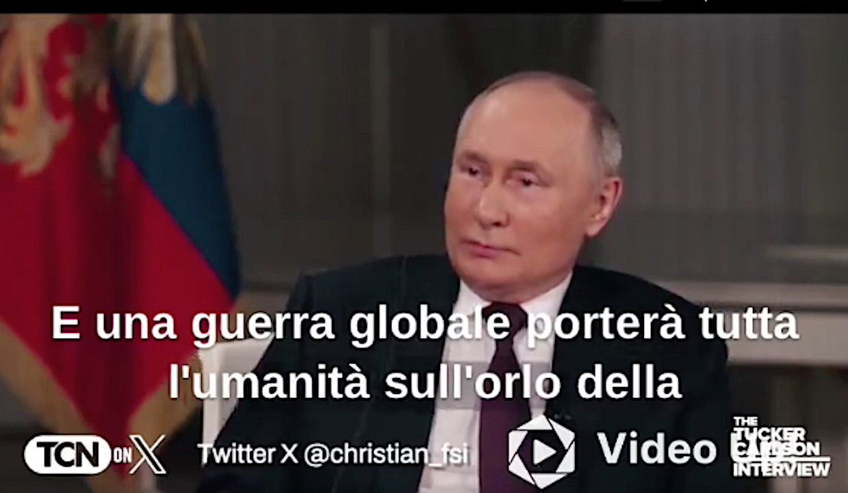 PUTIN SMONTA MENZOGNE NATO E LANCIA ALLARME GLOBALE. Punti Cruciali dell’Intervista con Carlson. Video Integrale con Sottotitoli in Italiano