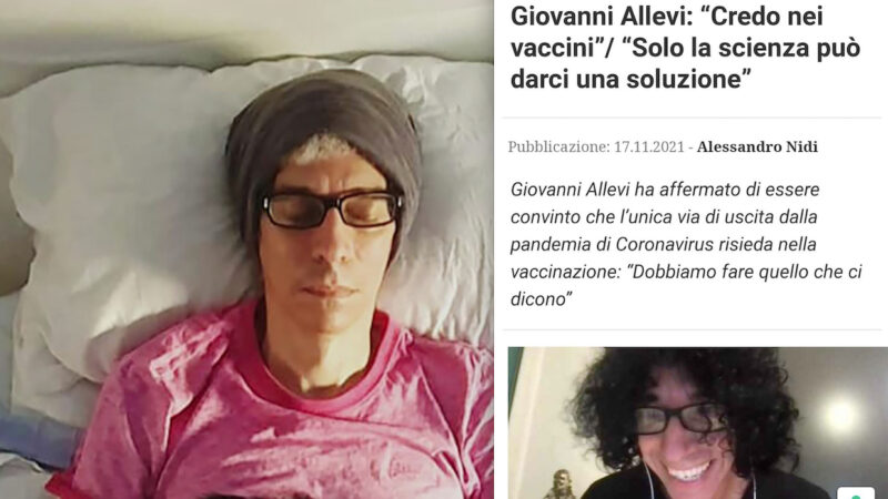 ALLEVI RIMANDA CONCERTO PER IL BRUTTO MALE, INSORTO DOPO I VACCINI. Si Ammalò di Tumore dopo la Promozione dei Sieri Covid