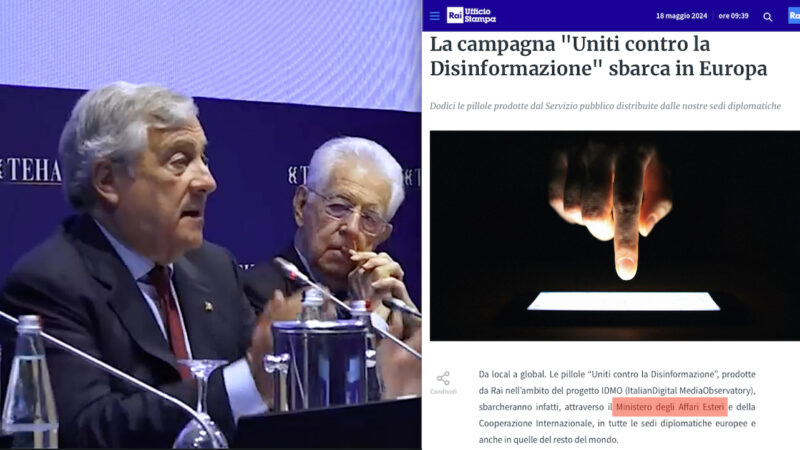 ELEZIONI: COMPLOTTO UE, TAJANI E RAI PER DISINFORMAZIONE E CENSURE. Coi Media di Mainstream di Bilderberg, Gates & Rockefeller