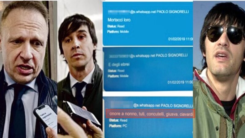 OMBRE DI DESTRA CRIMINALE SU FRATELLI D’ITALIA. Portavoce del Ministro cognato della Meloni si dimette dopo CHAT Fasciste con Diabolik e Onori al Nonno Terrorista