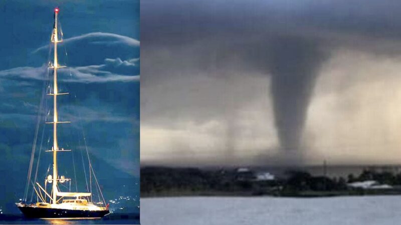 SUPERYACHT AFFONDA IN SICILIA DURANTE LA TEMPESTA GEOMAGNETICA (video). Tra i Dispersi anche il “Gates Britannico”