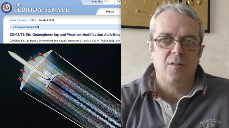 SOS GEOINGEGNERIA. In Florida Legge contro Modifiche Climatiche. Chirurgo Generale: “Scie Chimiche Dannose”. In Italia l’attivista Gianini rinchiuso in Ospedale Psichiatrico